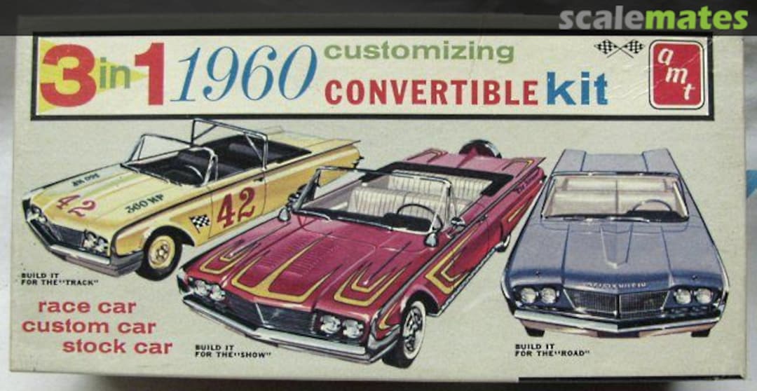 1960 Pontiac Bonneville Convertible, AMT 6666 (1959)
