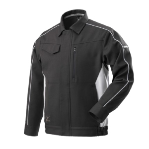 ワークジャケット 通年 F2JE2186 チャコールグレー×レッド XS: 工具