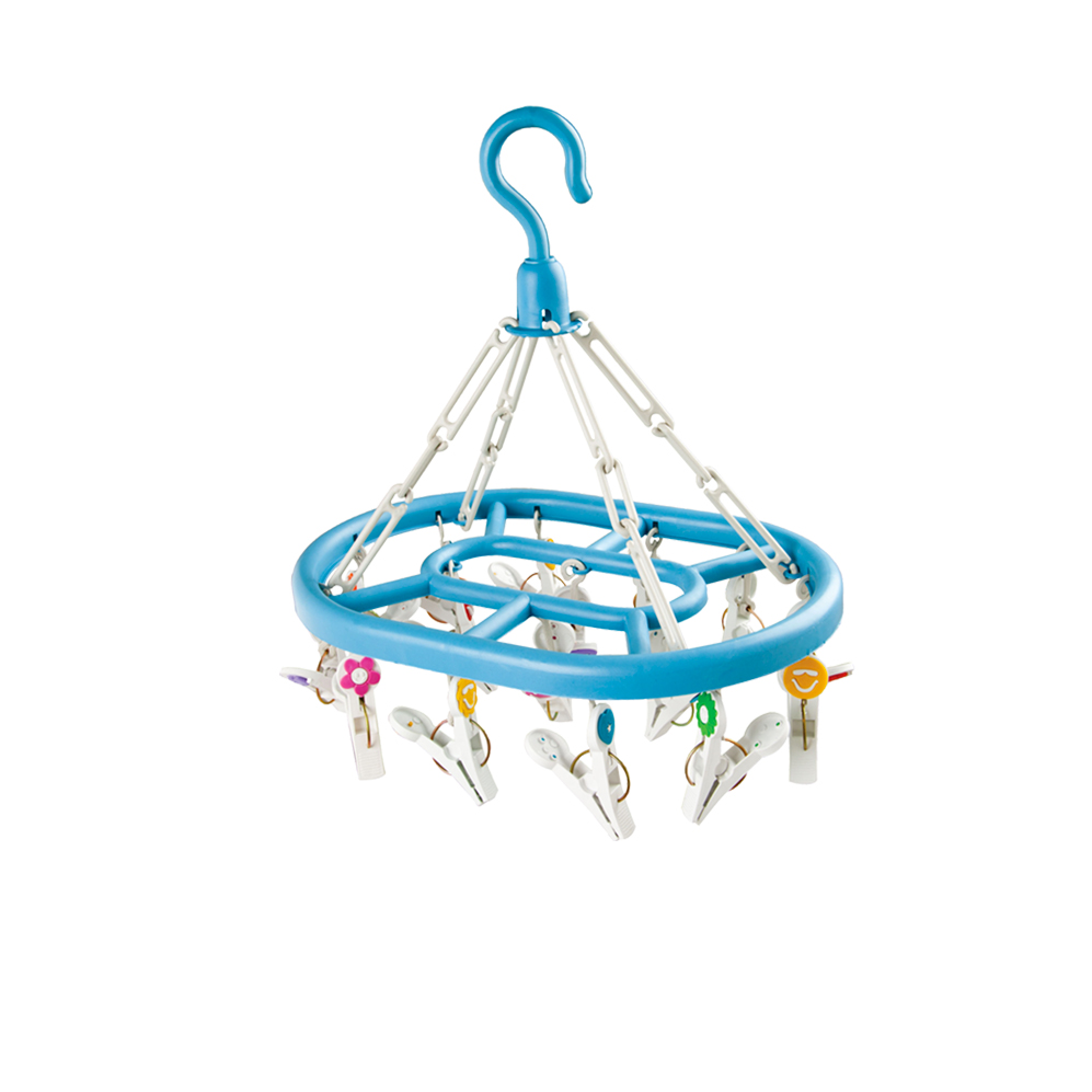 Mini Varal - Oval - Happy Days - Com 16 Prendedores - Secalux