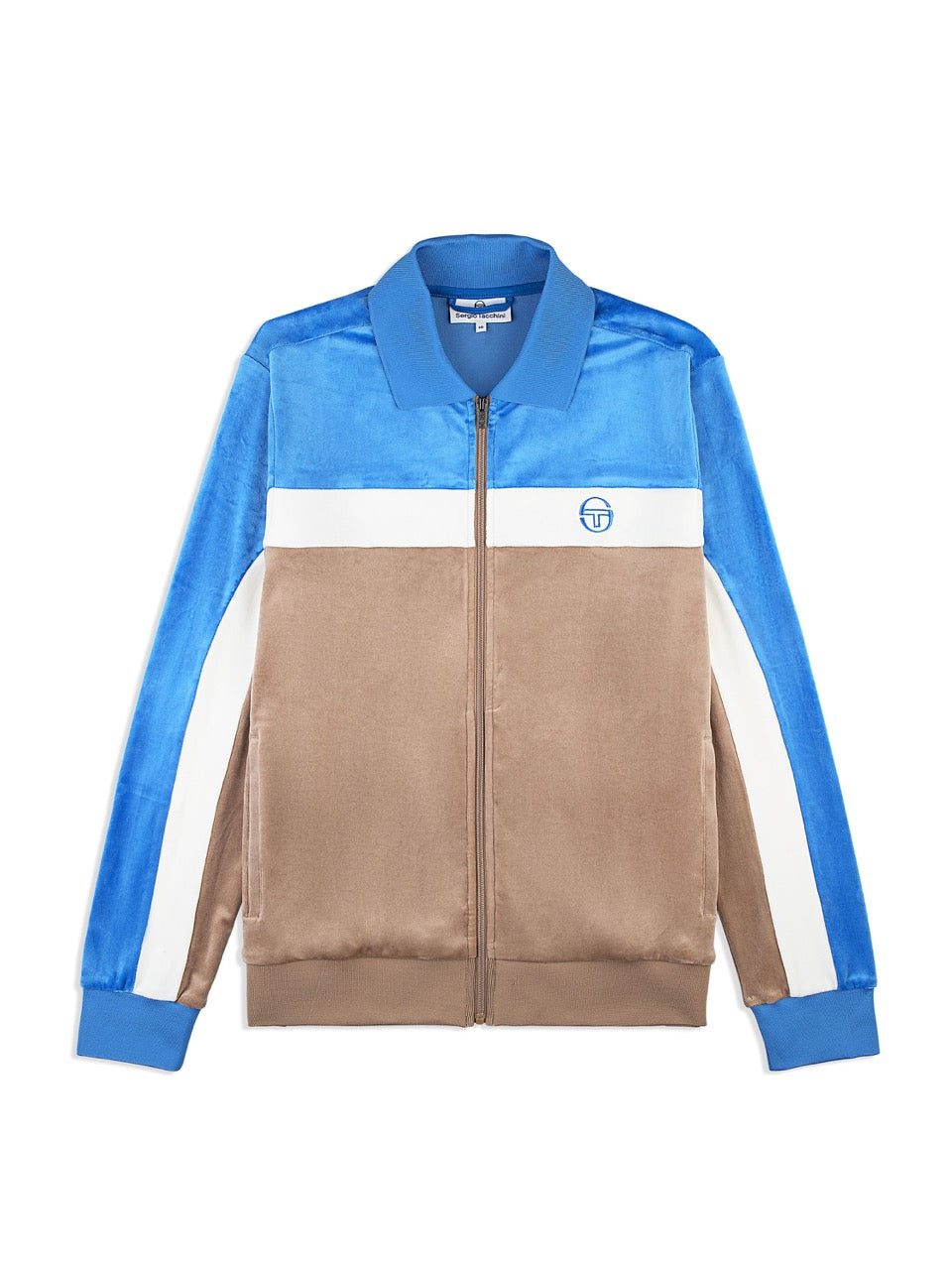 Lazaro Velour Track Jacket- Taupe Grey – Sergio Tacchini