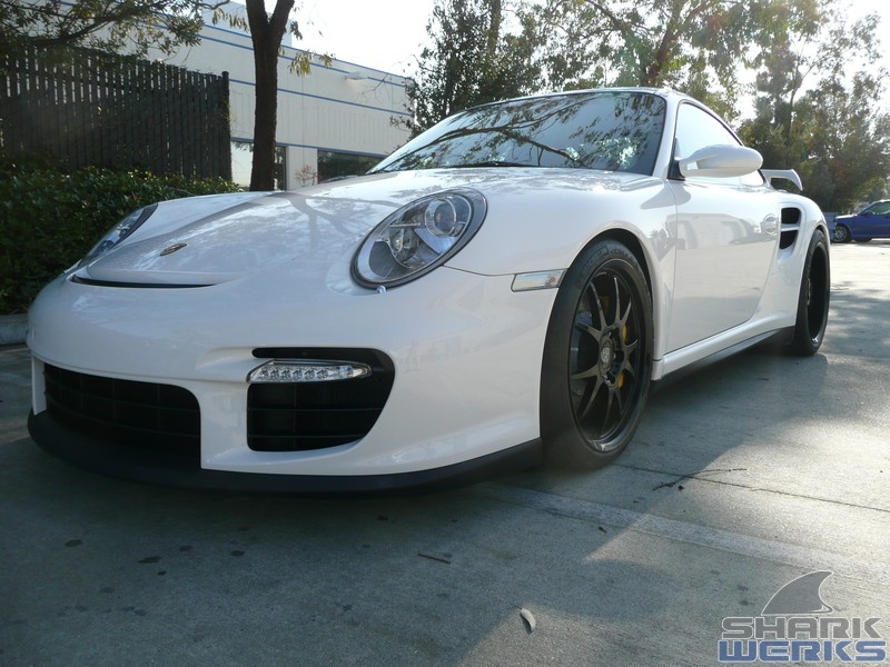 Porsche 2008 White 997 GT2 with Moton Suspension, SharkWerks FE