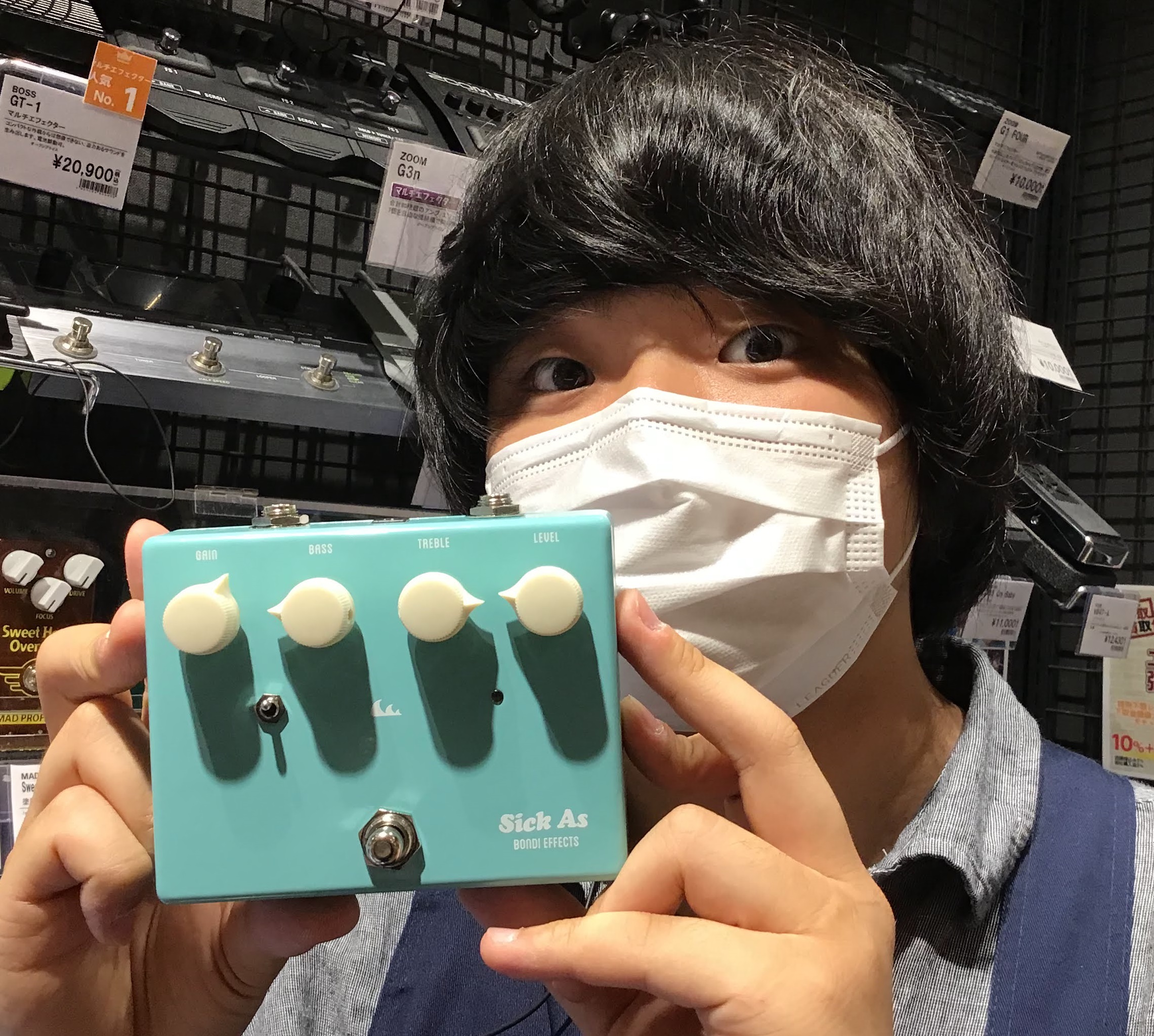 エフェクター】BONDI EFFECTS “Sick As Overdrive “入荷レビュー