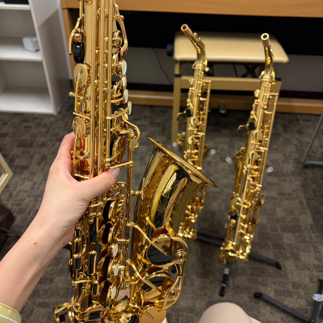 YAMAHAのアルトサックスをスタッフが吹き比べてみた！🎷【埼玉・羽生