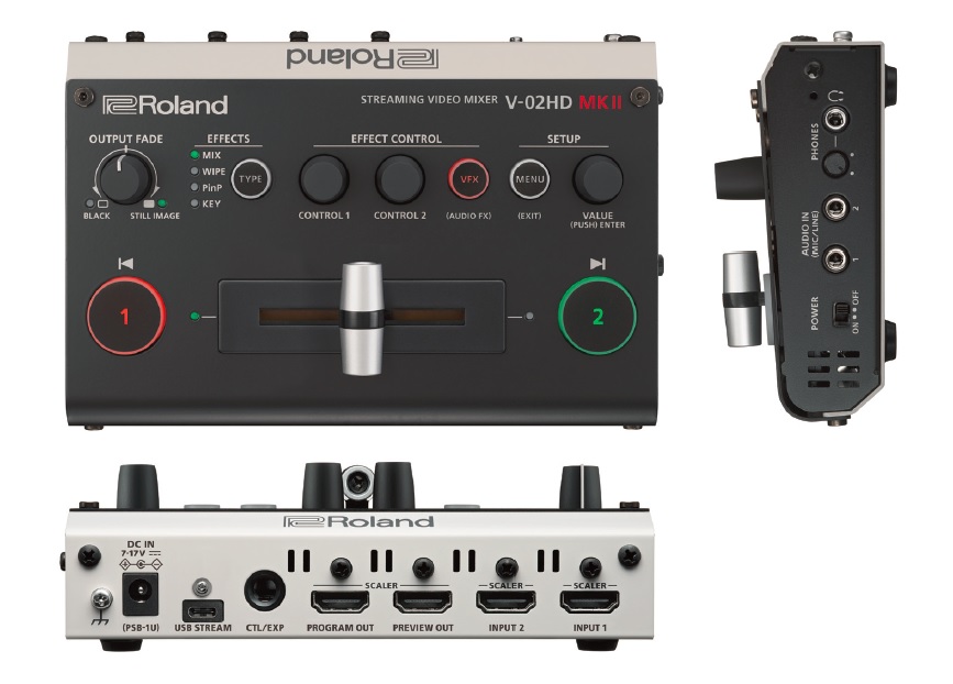 新製品！】Rolandの小型ビデオミキサーがリニューアル！V-02HDmk2