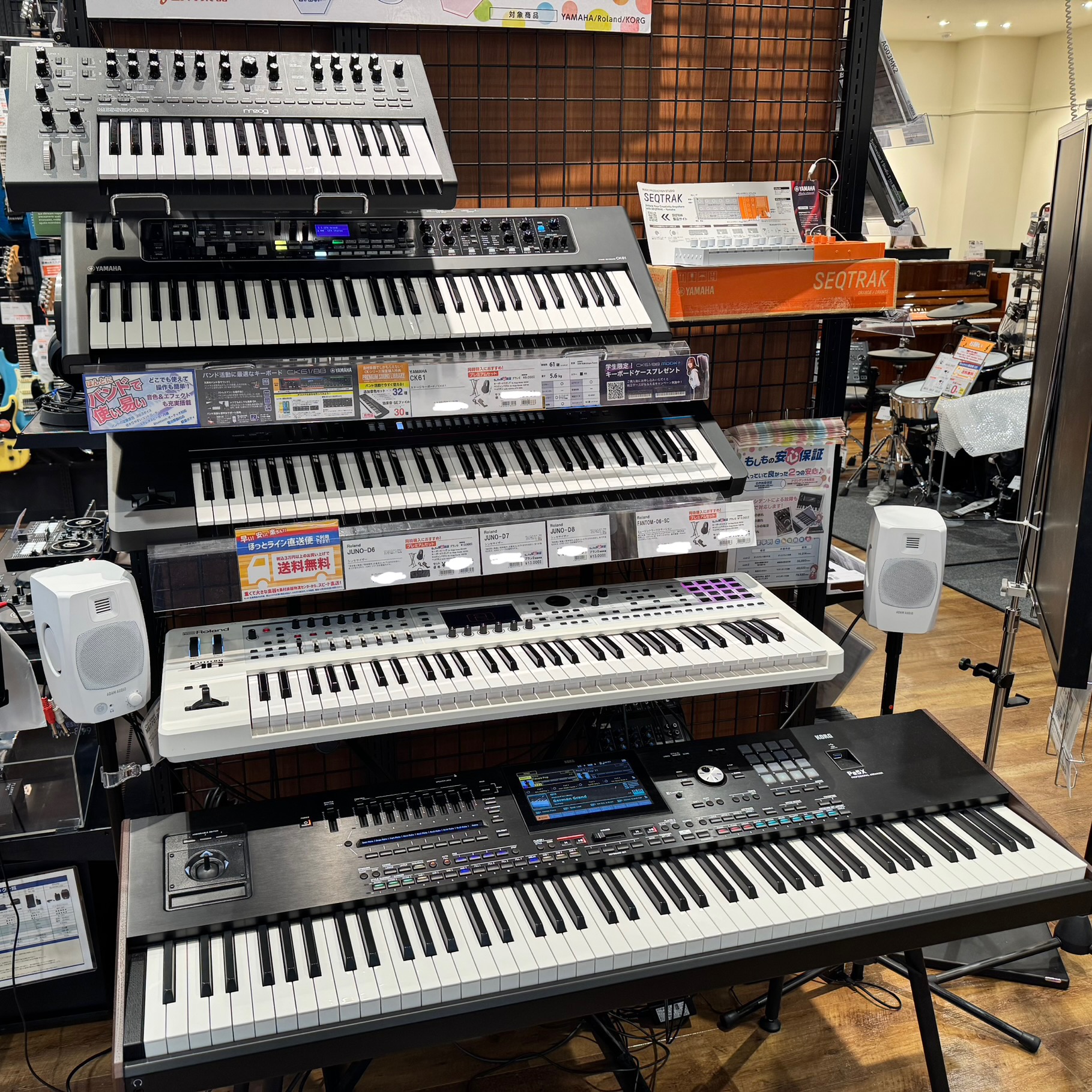 島村楽器エミテラス所沢店シンセサイザー&ステージキーボード総合案内