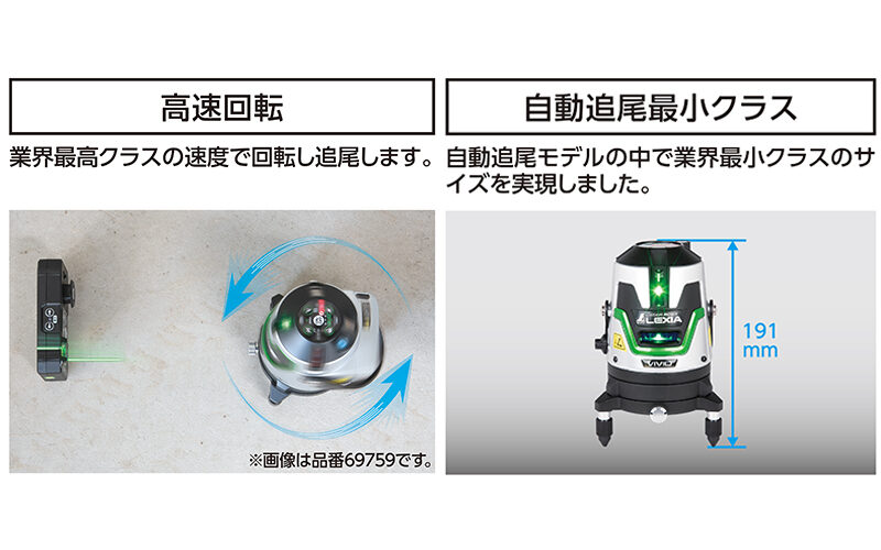レーザーロボ LEXIA VIVID 51 グリーン 自動追尾 - シンワ