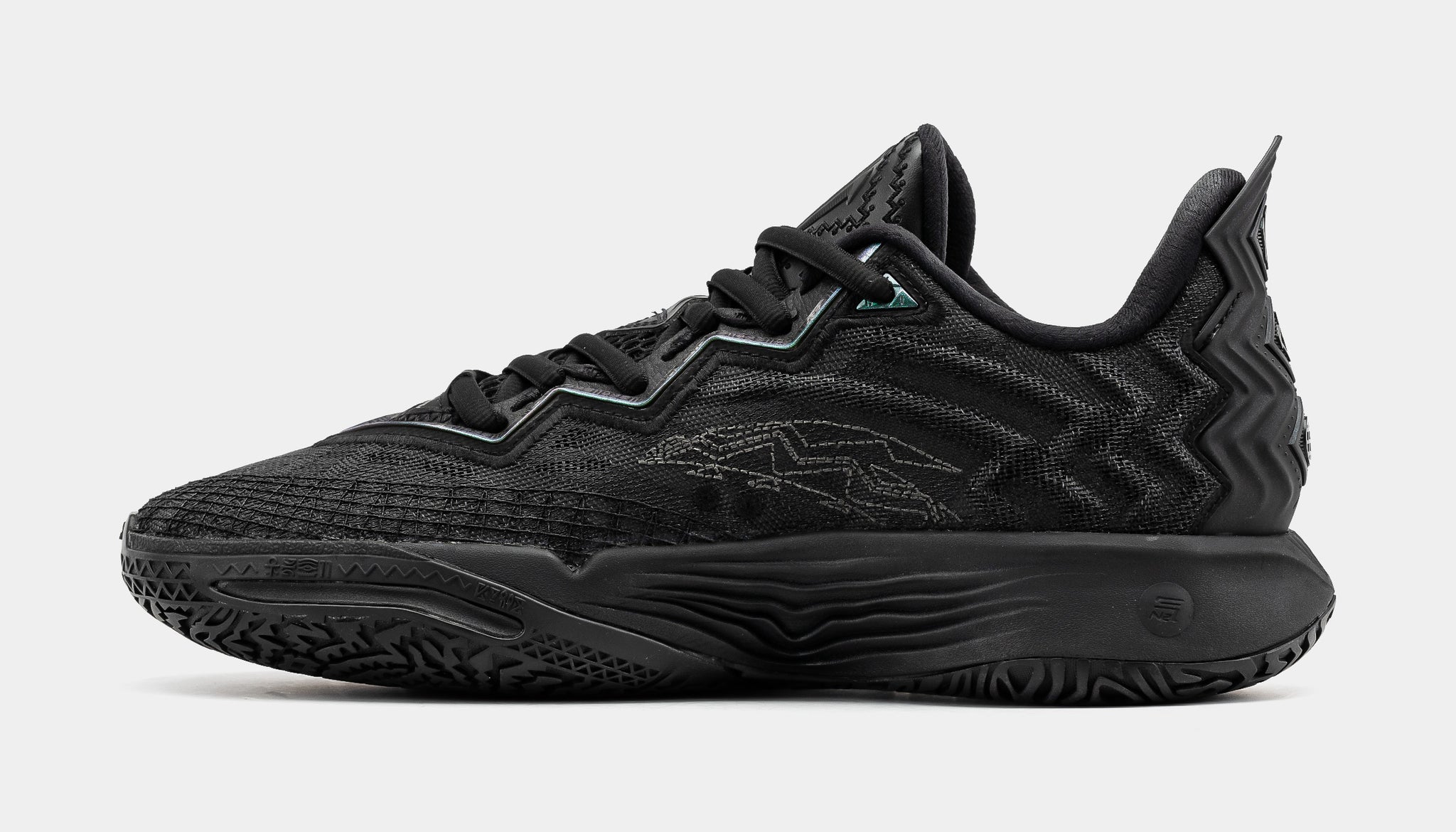 ANTA Kai 2 Triple Black Mens Basketball Shoes Black 8125C1111S-3