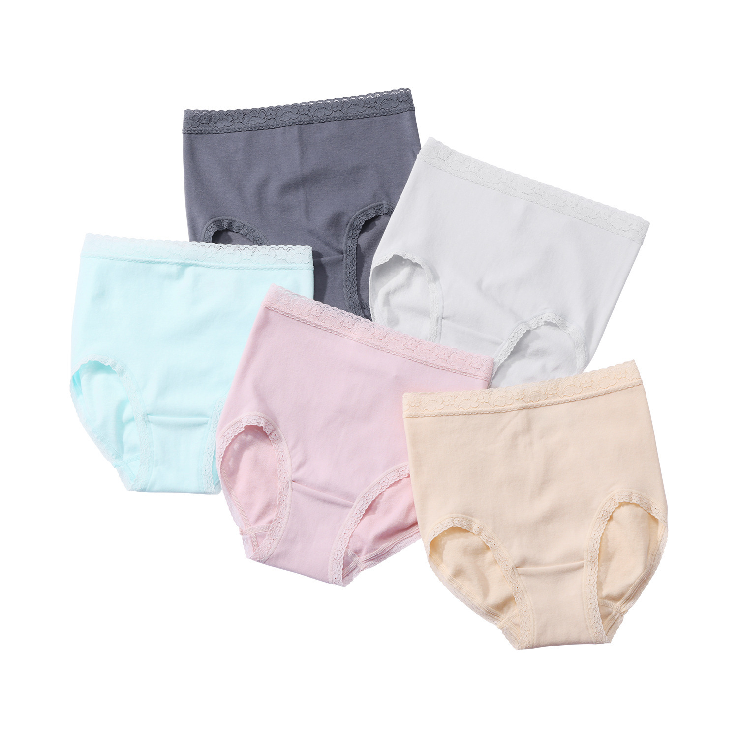 きれいになろう！ ＜日本製＞ 柔らか綿混 ショーツ5枚セット