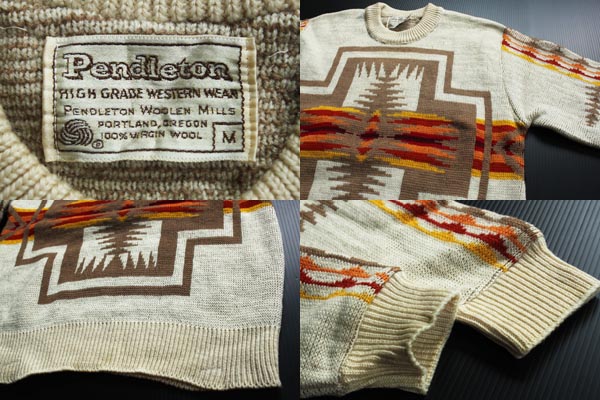 70s PENDLETONペンドルトン チーフジョセフ ネイティブ柄 ジャガード