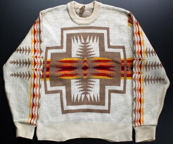 70s PENDLETONペンドルトン チーフジョセフ ネイティブ柄 ジャガード