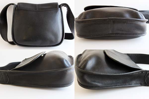 USA製COACH オールド コーチ レザーショルダーバッグ 黒☆9034