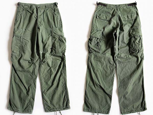 60s 米軍 U.S.ARMY ジャングルファティーグパンツ 3rd ノンリップ S-S