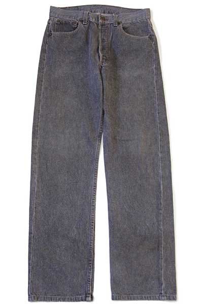 80s USA製 Levi'sリーバイス 501 先染め ブラック デニムパンツ w30