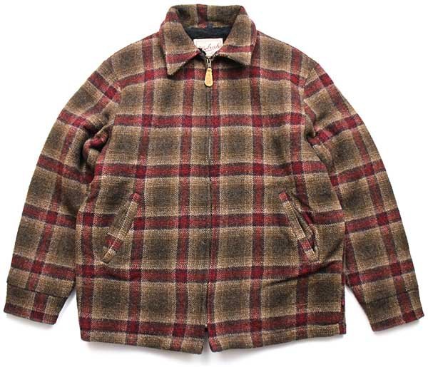 90s USA製 Woolrichウールリッチ オンブレチェック ボアライナー