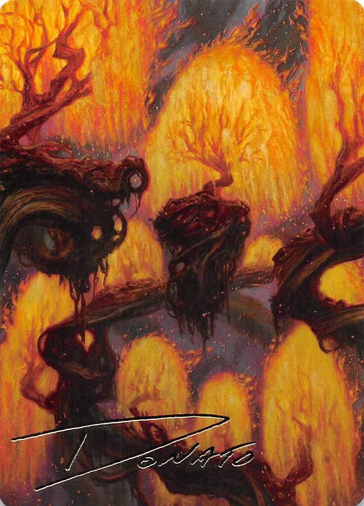 燃え柳の木立ち/Grove of the Burnwillows No.034 (箔押し版) 【日本語