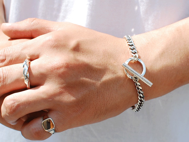 BILLOW BRACELET/Clear/GARDEL（ガーデル） - DEFI - シルバー