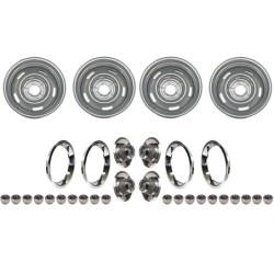 1964-1977 Chevelle Rally Wheel Kit 15 X 7 Kit With Disc