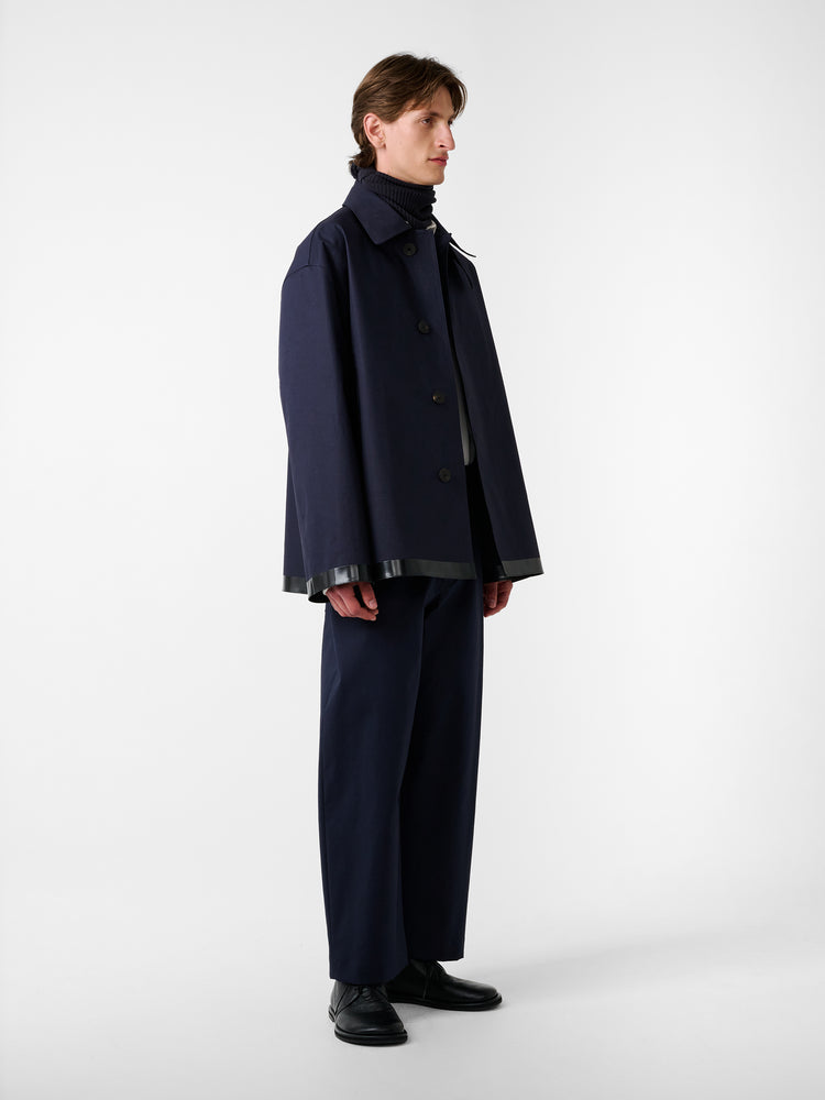 SN x Mackintosh Teviot Short Mac Coat in Navy – Studio Nicholson