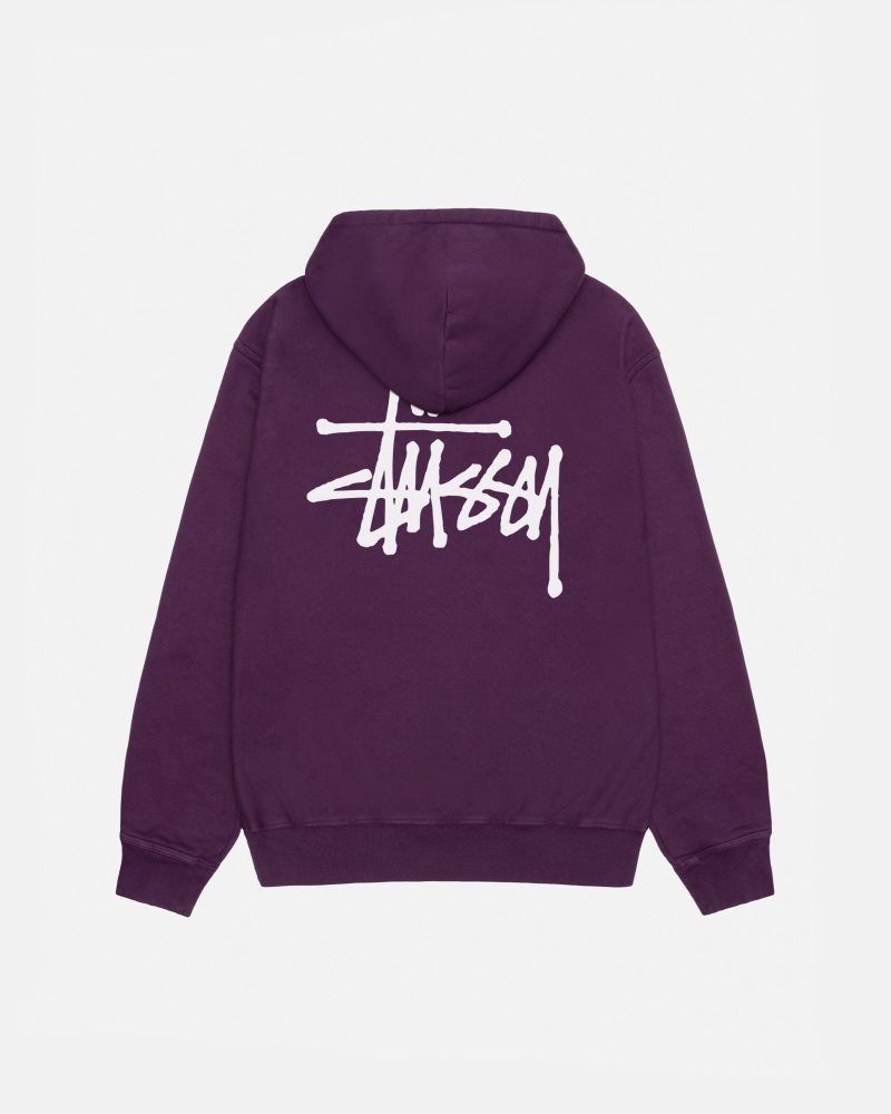 Stussy Basic Stüssy Pigment Dyed パーカー 紫 日本 新作 | Stussy Japan