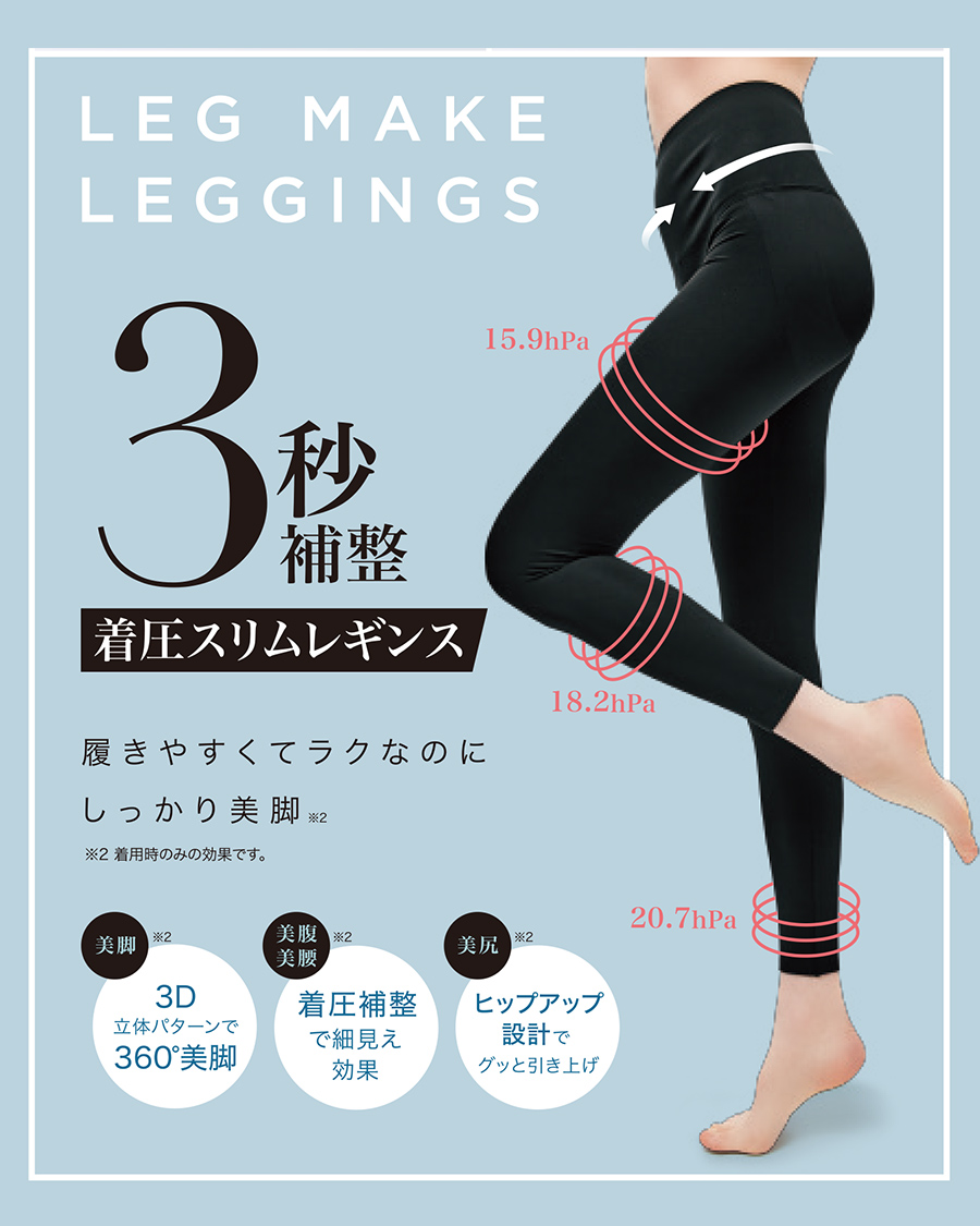メディサートレスパ 着圧レギンス ブラック 3Lサイズ メディサー