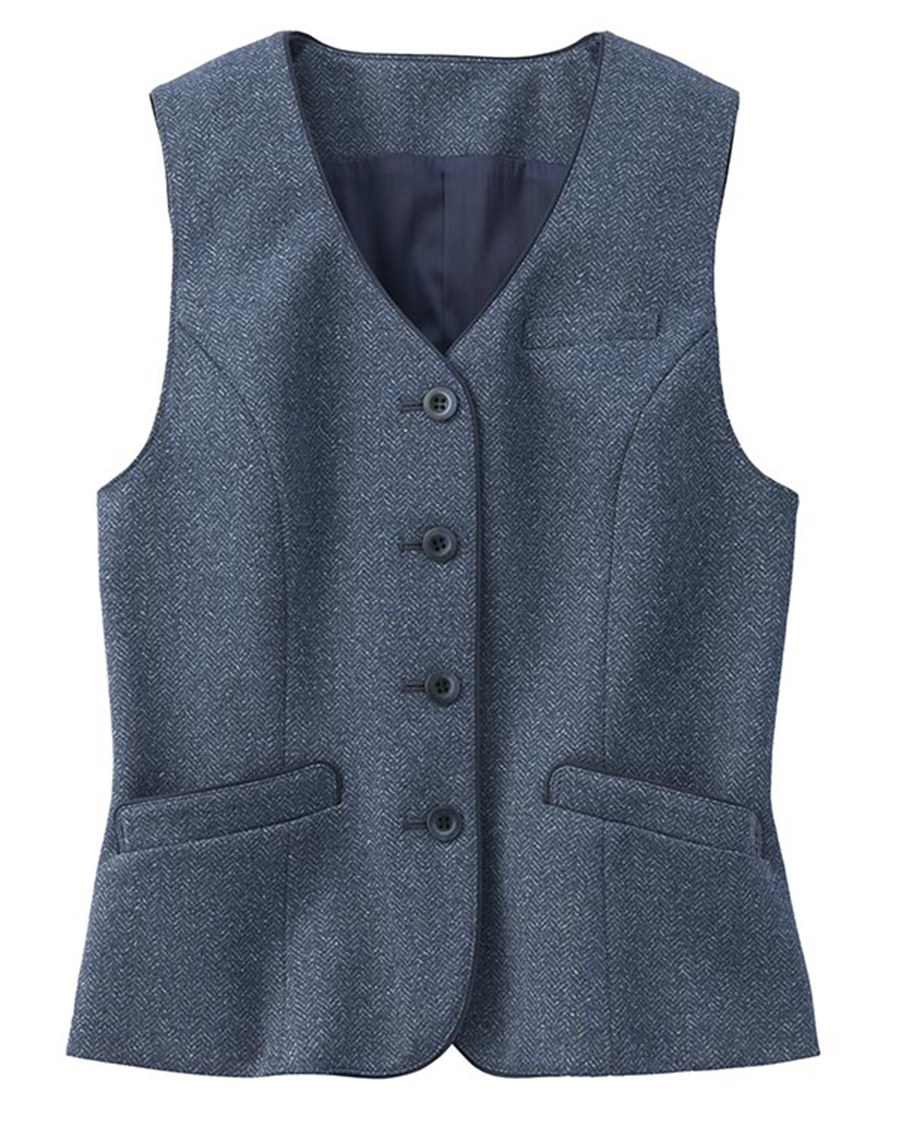 在庫限り】【ヘリンボーン・ニット】レディスベスト | ユニフォーム