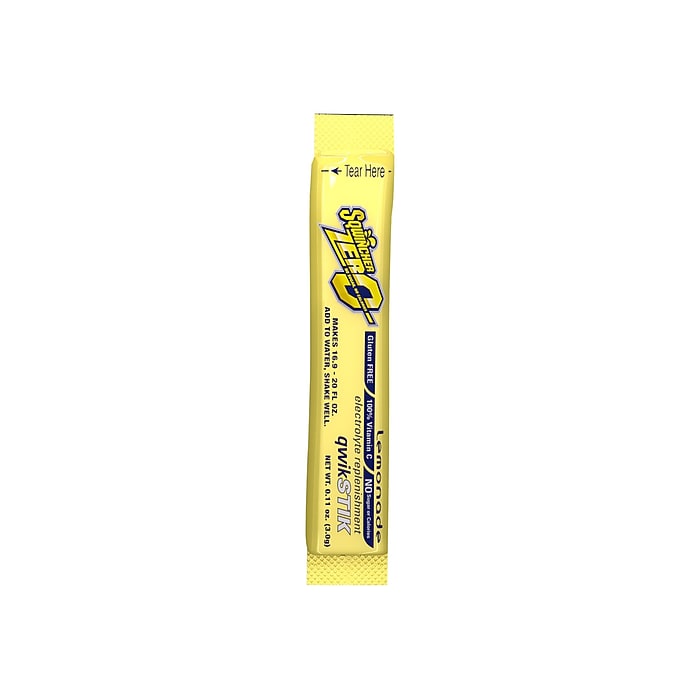 Sqwincher ZERO Qwik Stik Lemonade Powdered Sports Drink Mix, 0.11
