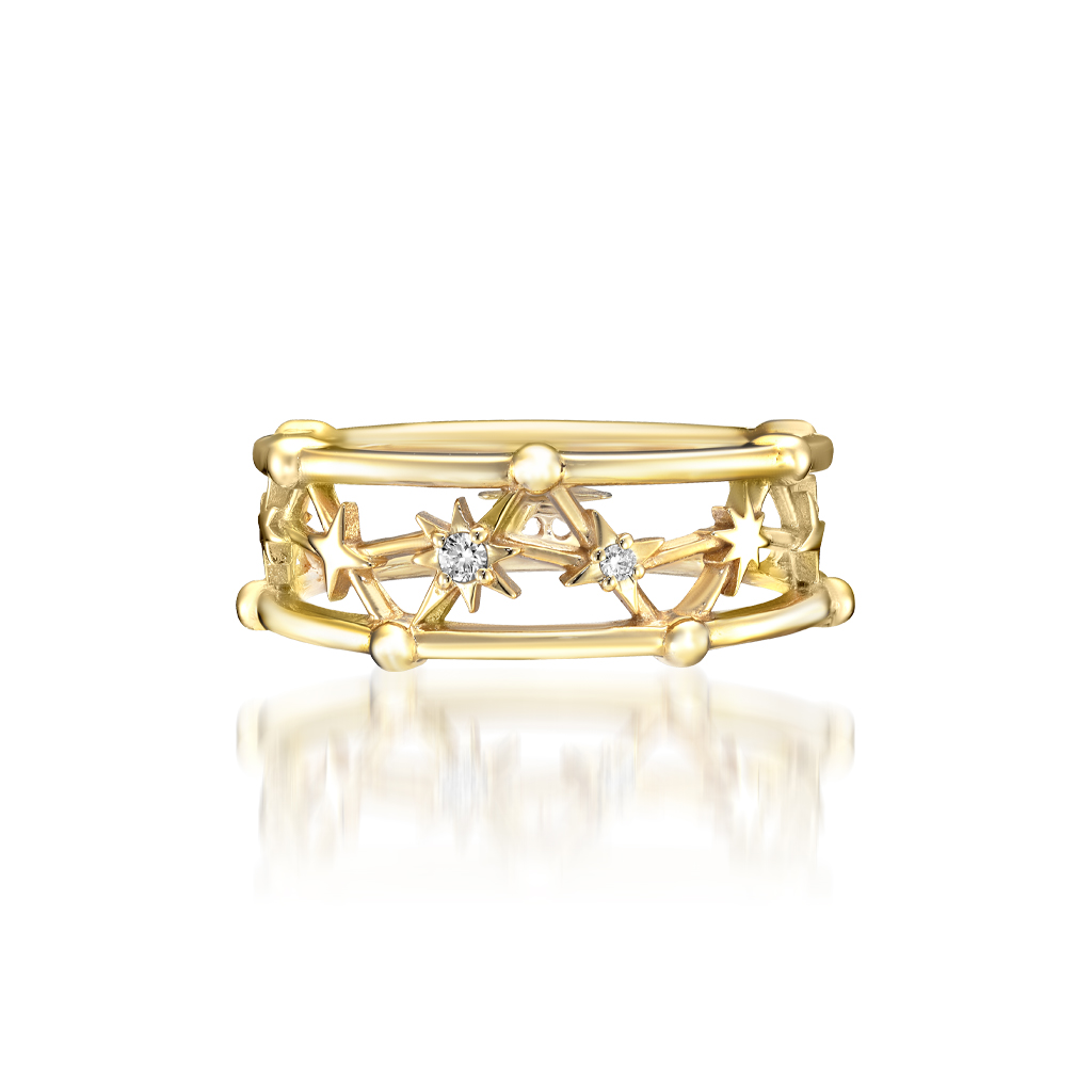 CONSTELLATION PINKIE RING(2JR0528)K10 ピンキーリング｜スター