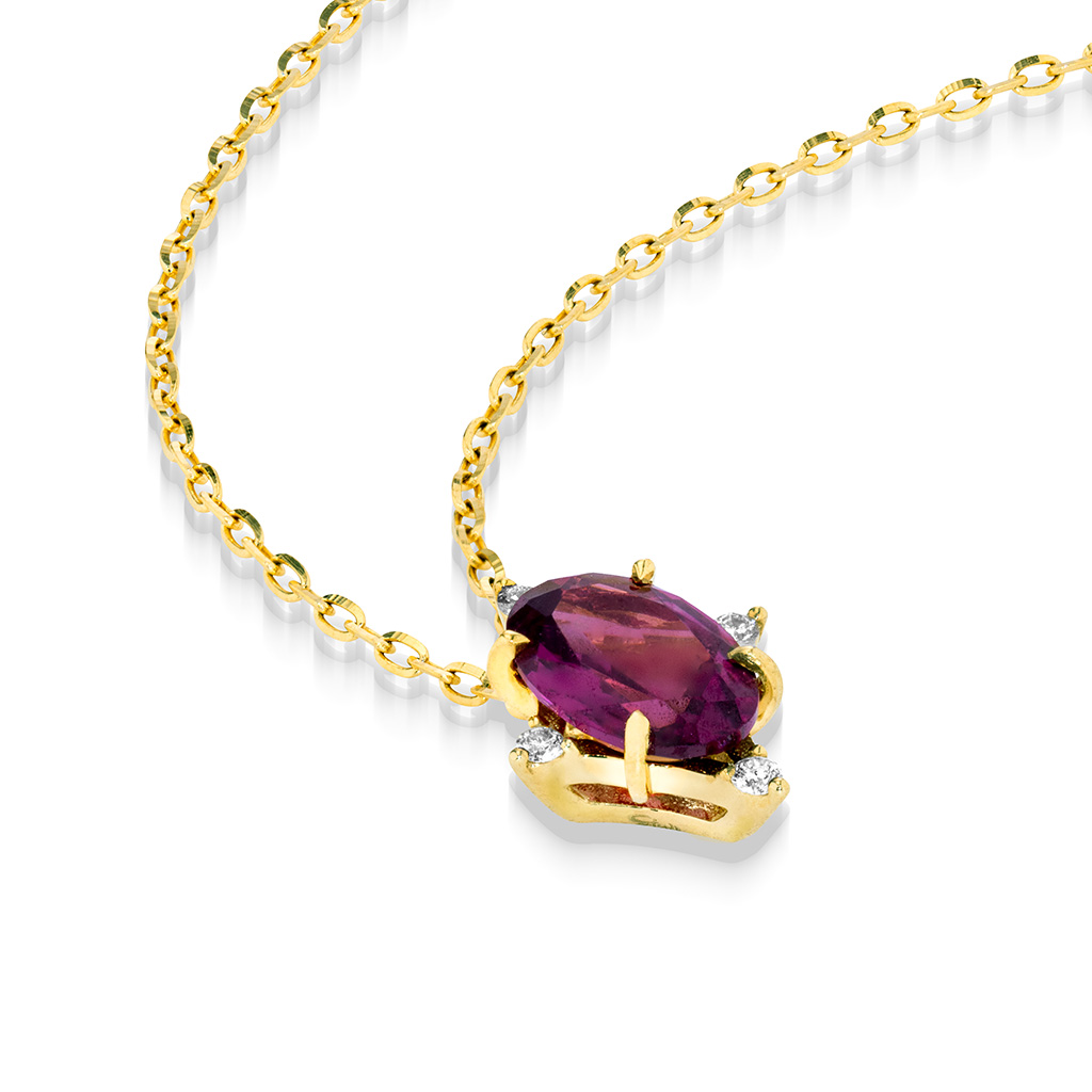 PURPLE GARNET NECKLACE(2ZN2490)K18 ネックレス｜スタージュエリー