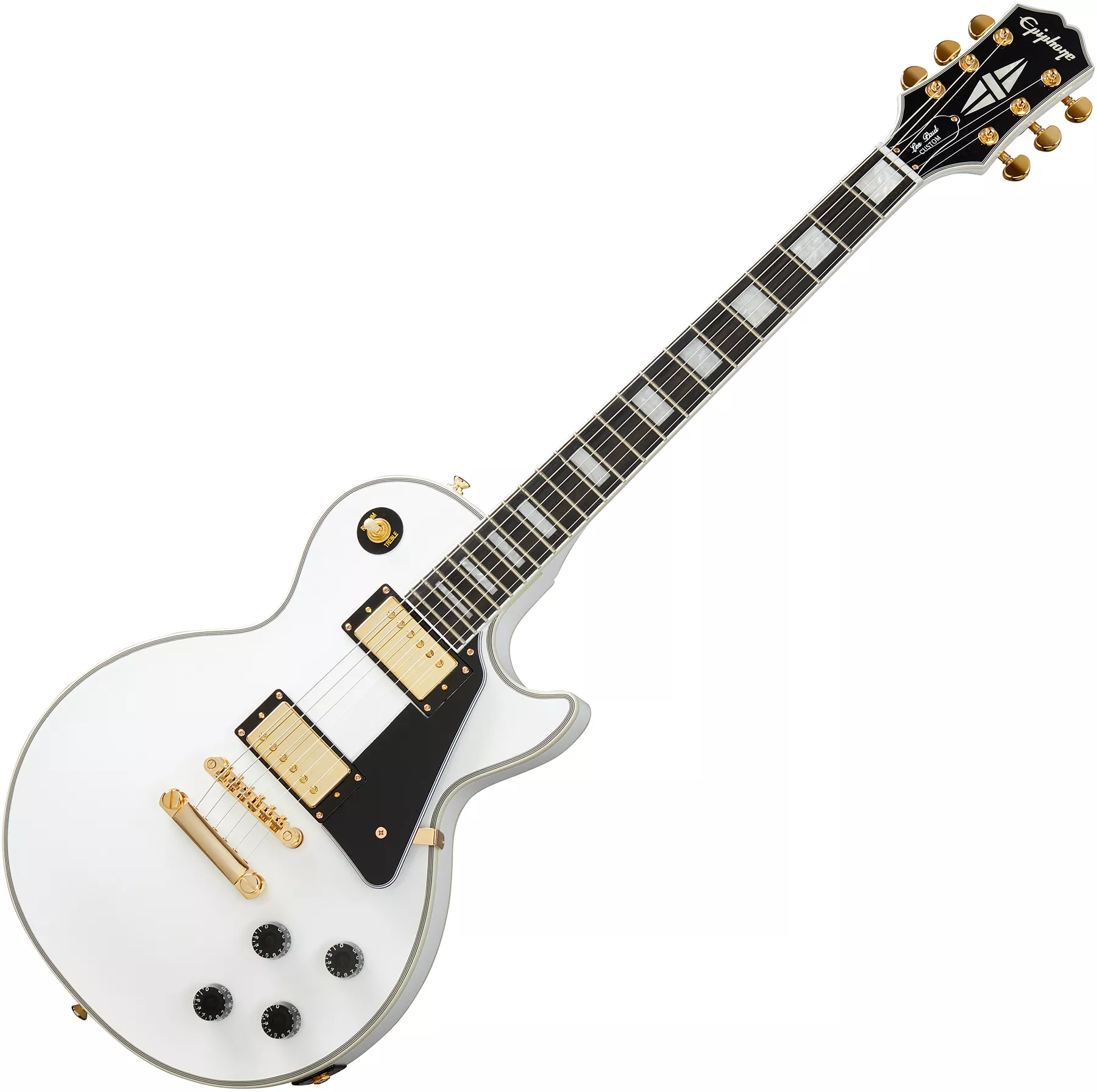 Epiphone Les Paul Custom - alpine white Single cut electric guitar