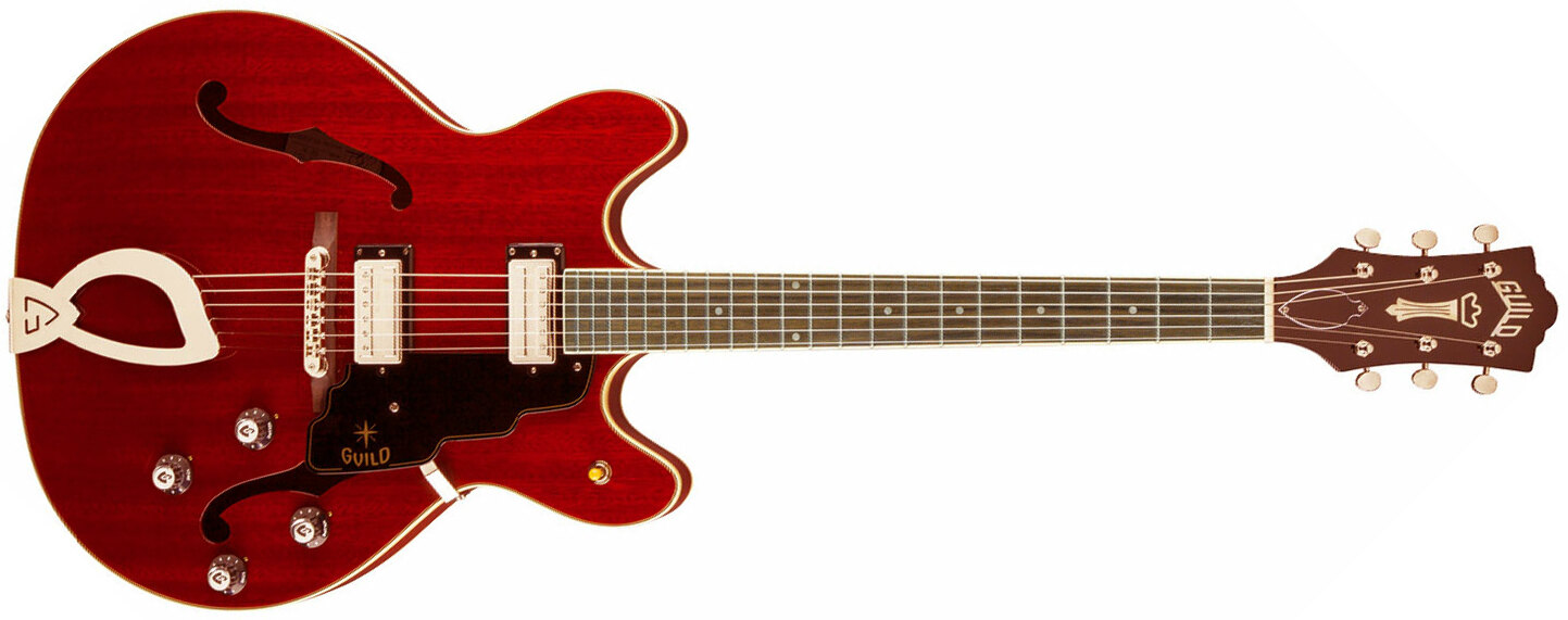 Guild Starfire IV - cherry red Semi-hollow electric guitar
