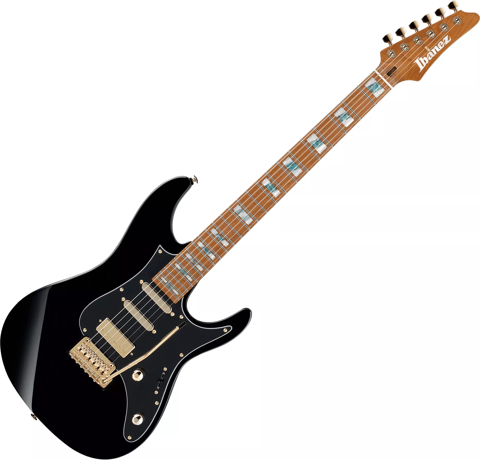 Ibanez Tim Henson THBB10 BK Premium +Bag - black Str shape