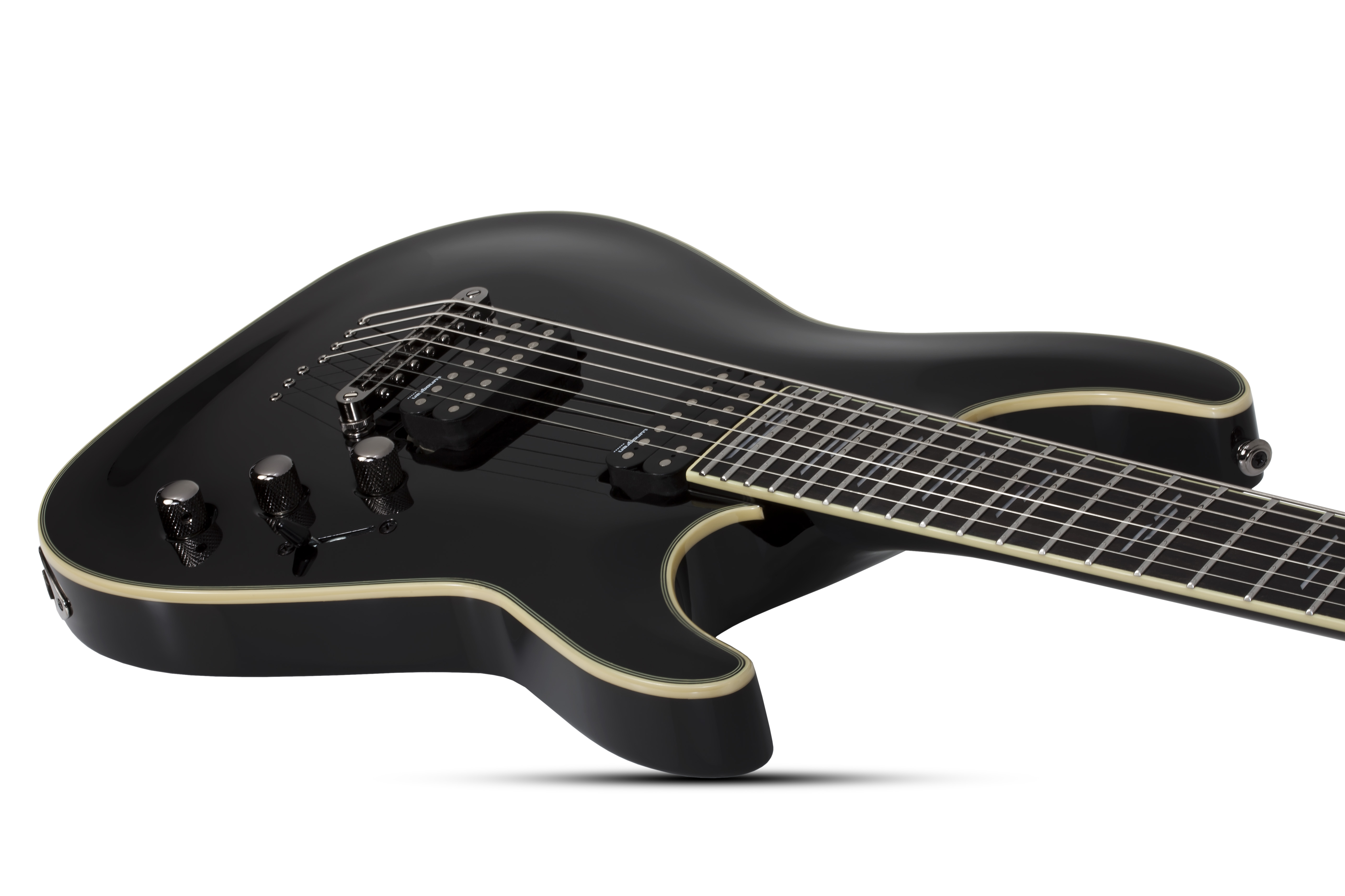 Schecter C-7 Blackjack - black 7 string electric guitar