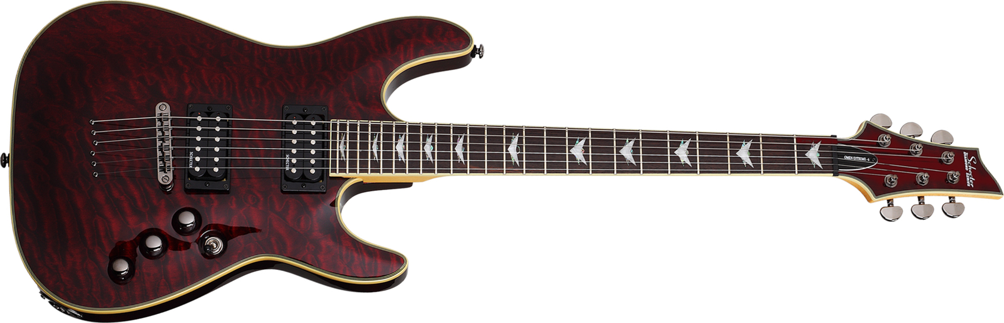Schecter Omen Extreme-6 - black cherry Str shape electric guitar