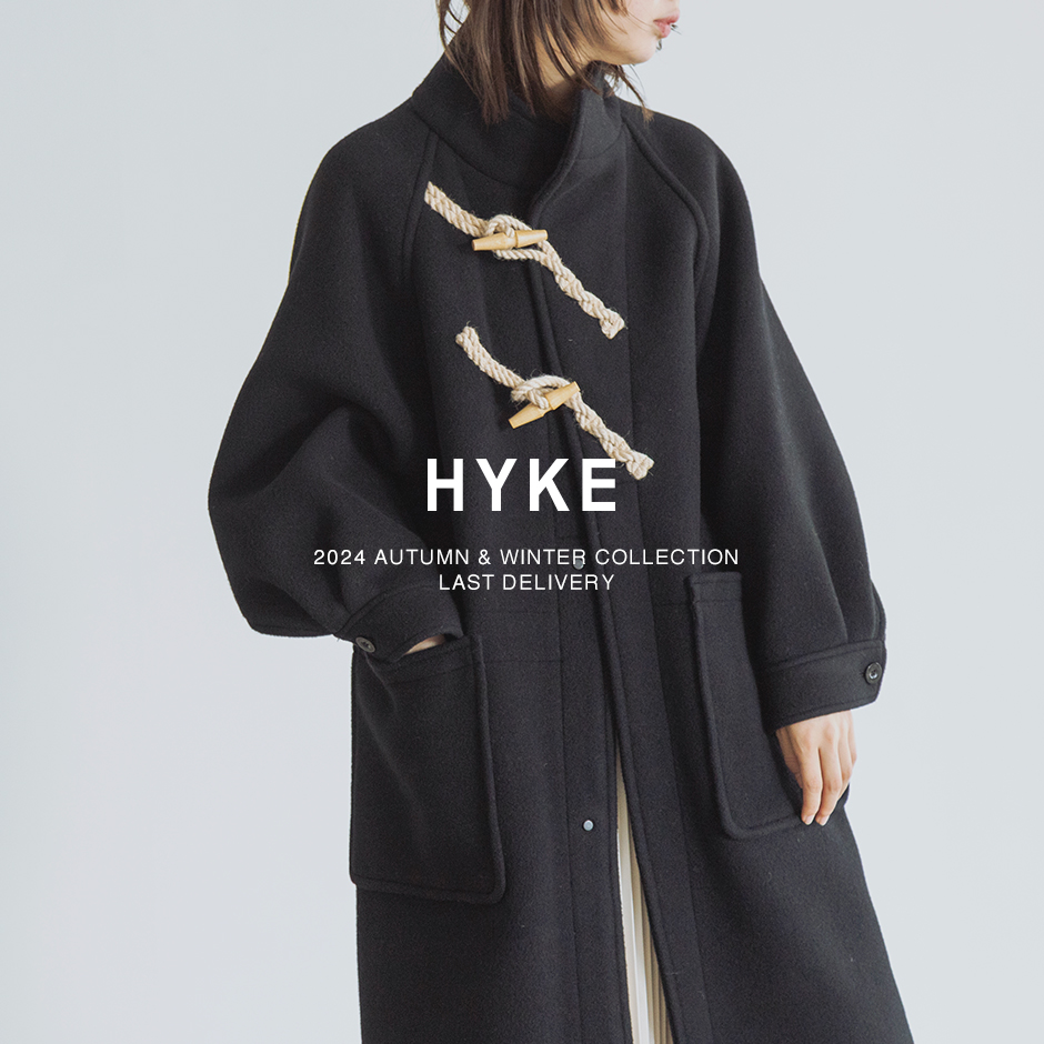 K*O様 hyke ダッフルコート ベージュ size1 ロング 2024aw HYKE＞新作