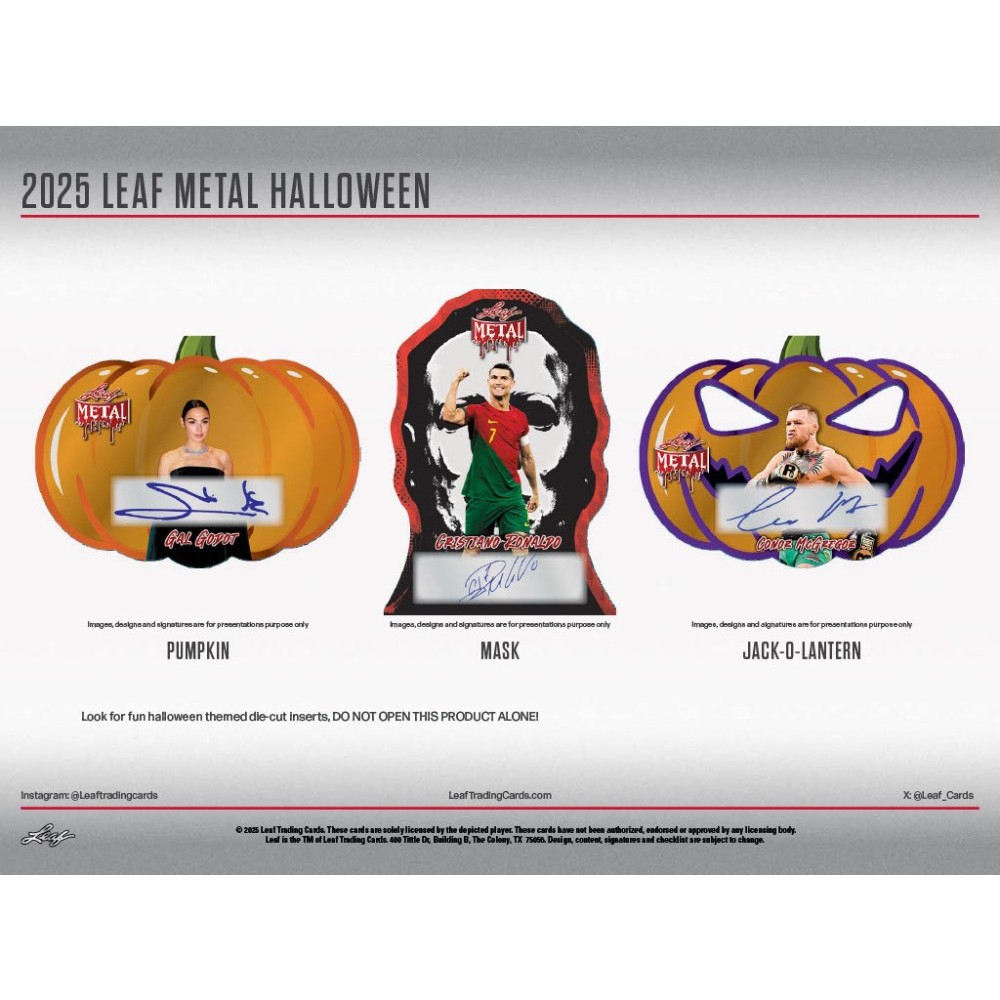 2025 Leaf Metal Halloween Hobby Box | Steel City Collectibles
