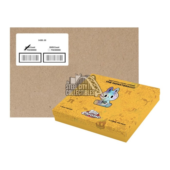 2025 Topps Chrome Labubu 10th Anniversary 20-Box Case | Steel City