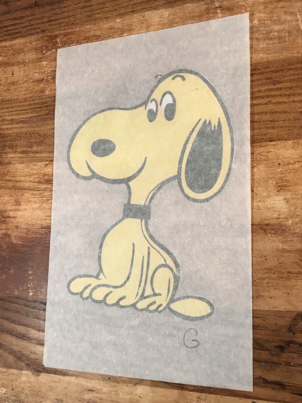 Peanuts Snoopy T-Shirt Iron Transfer スヌーピー ビンテージ 転写