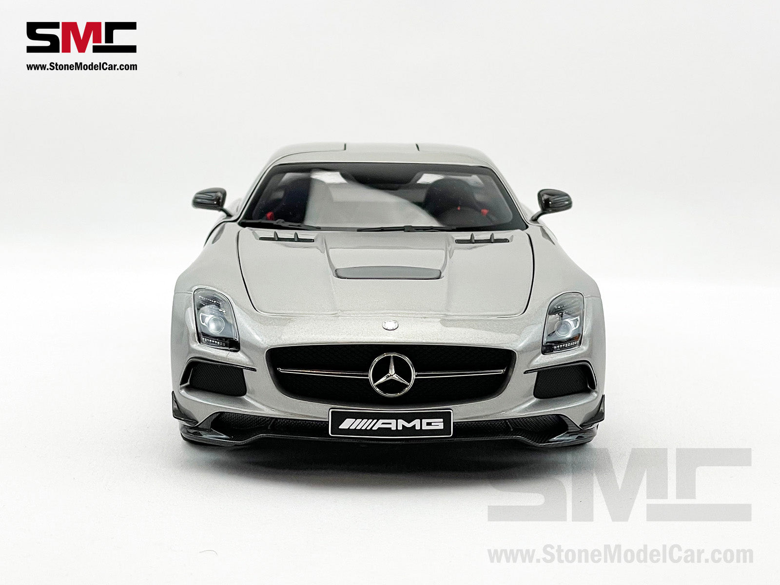 Mercedes Benz SLS AMG BLACK Series Alubeam Silver Full Open