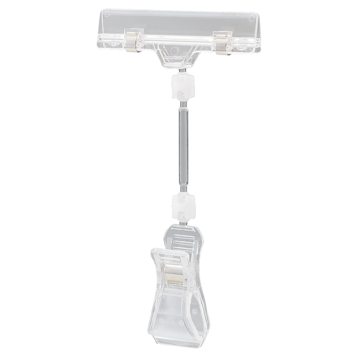 ポップカードクリップ クリア〔ストエキオリジナル〕 高さ10.5cm