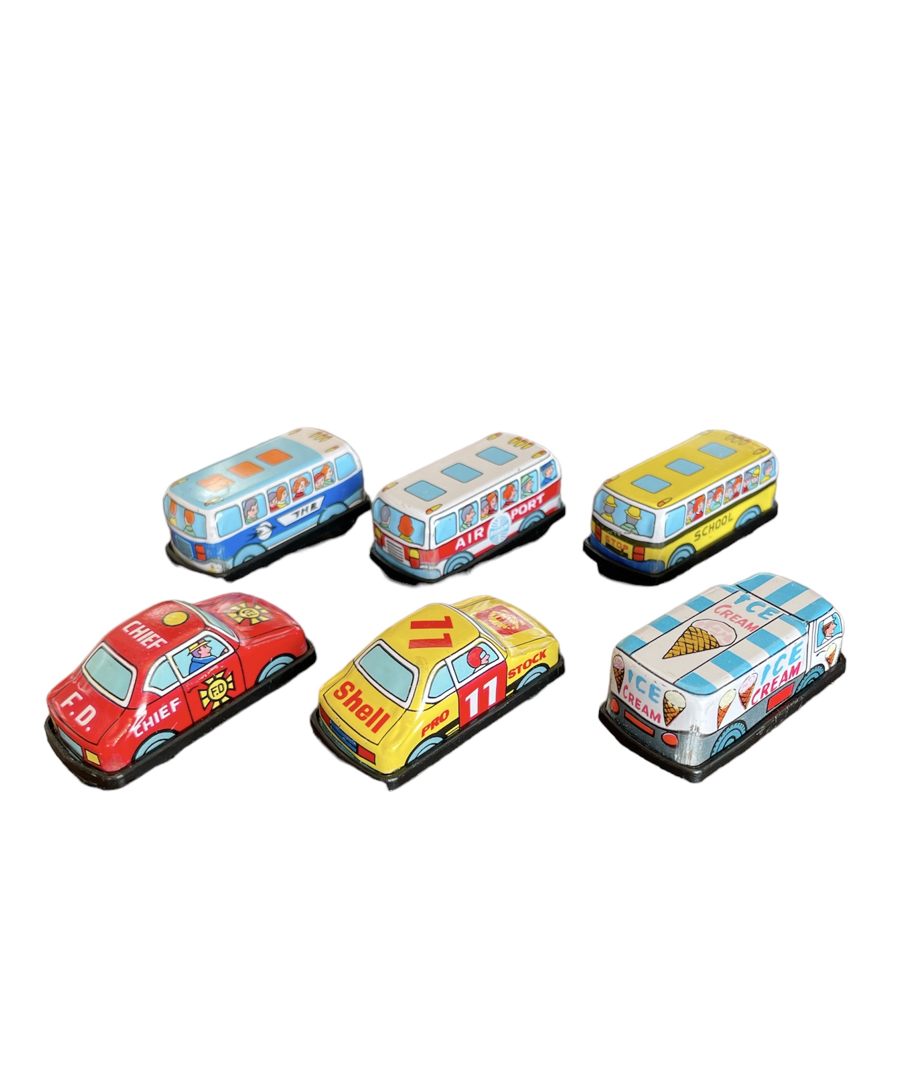 ブリキカー6台セット 日本製 ミニカーセット 昭和レトロ | Toy's雑貨SUZUYA