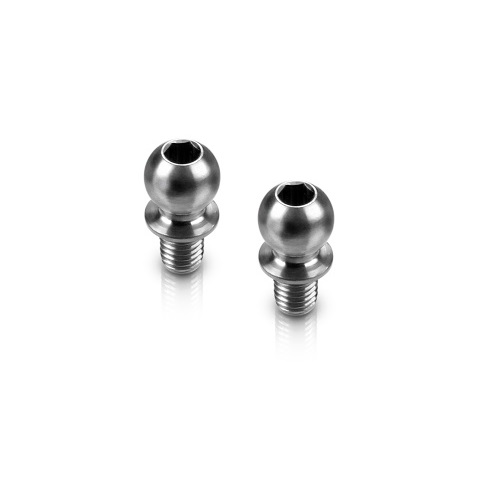 HUDY チタンロッドエンドボール L4mm(4.9mm/2pcs) [990004