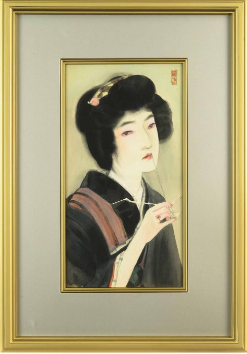 伊東 深水「想ひ」の販売 | 美術品販売｜東京銀座ぎゃらりい秋華洞
