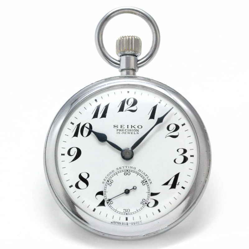 昭和41年の19セイコー鉄道時計/15石/秒針止め機能/絶版時計/19seiko