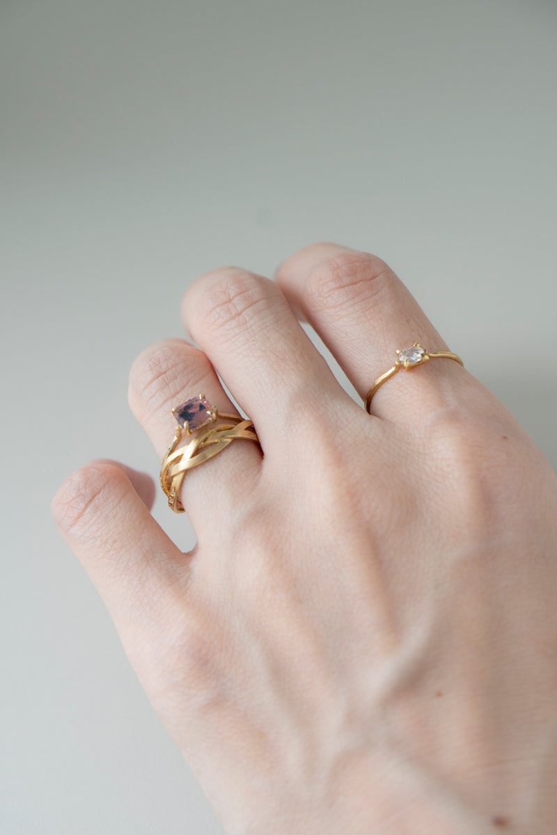 MONAKA jewellery String モナカジュエリー ストリングリング Wide /K18