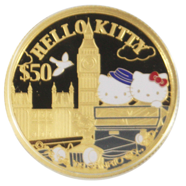 ハローキティ 誕生35周年記念 50ドル金貨 - 金貨買取本舗の買取価格