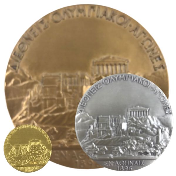 オリンピック 優勝メダル 第1回アテネ大会 純金 純銀 銅 3点セット