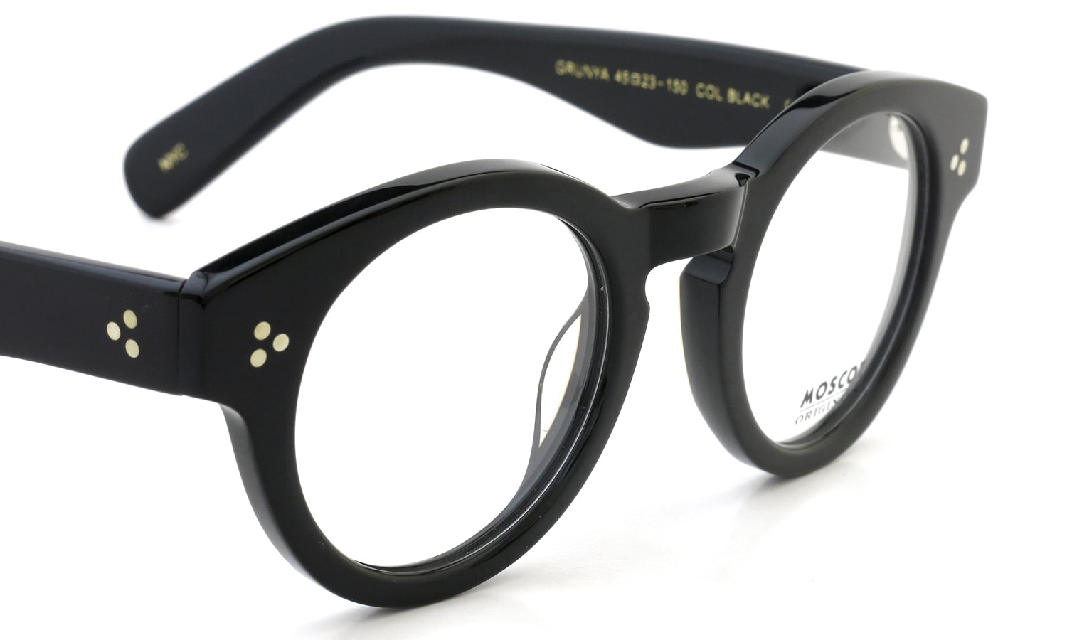 モスコット MOSCOT メガネ通販 GRUNYA グルンヤ Col. BLACK 45size