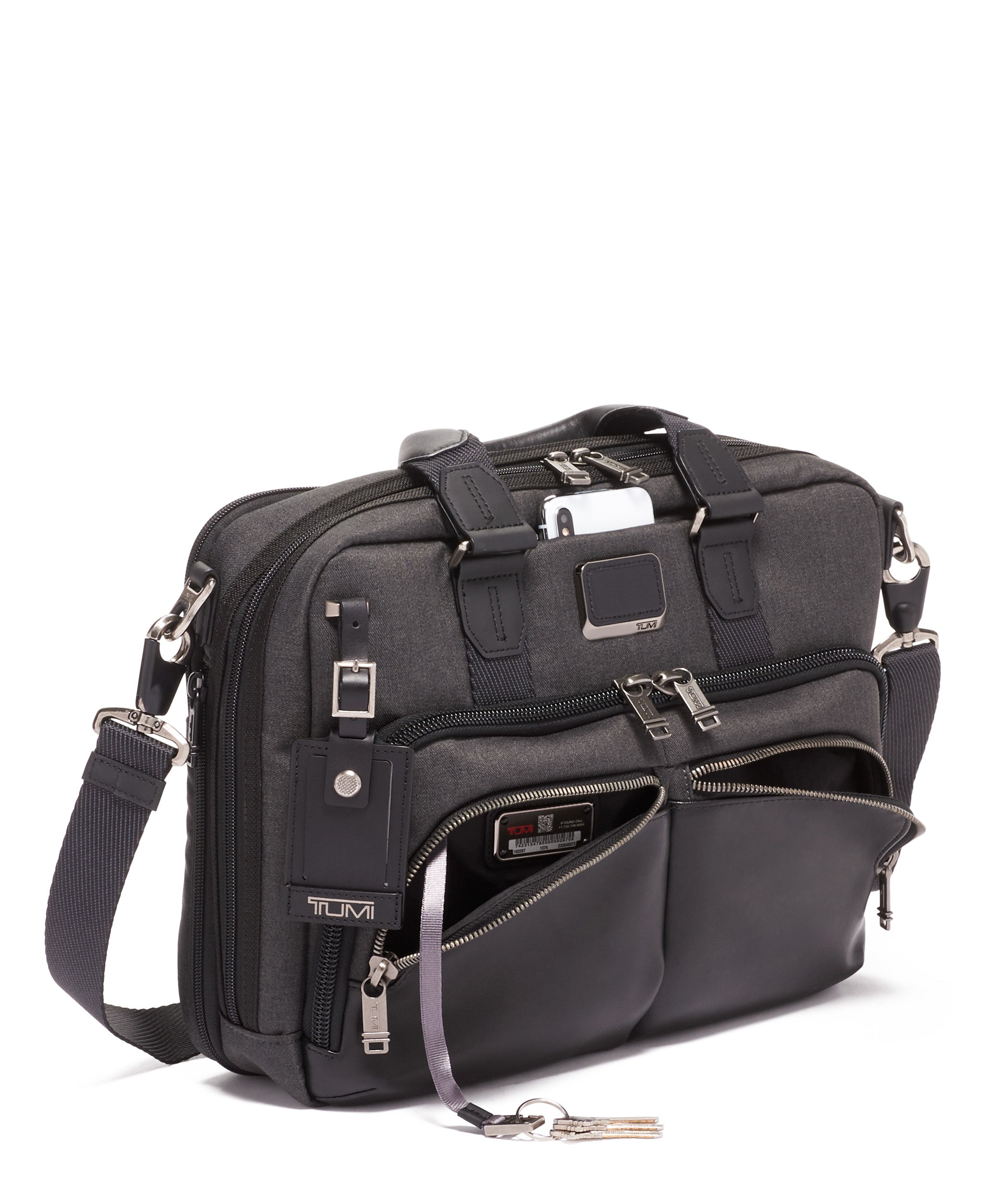 TUMI Alpha Bravo Albany Slim Commuter Briefcase – Portmantos