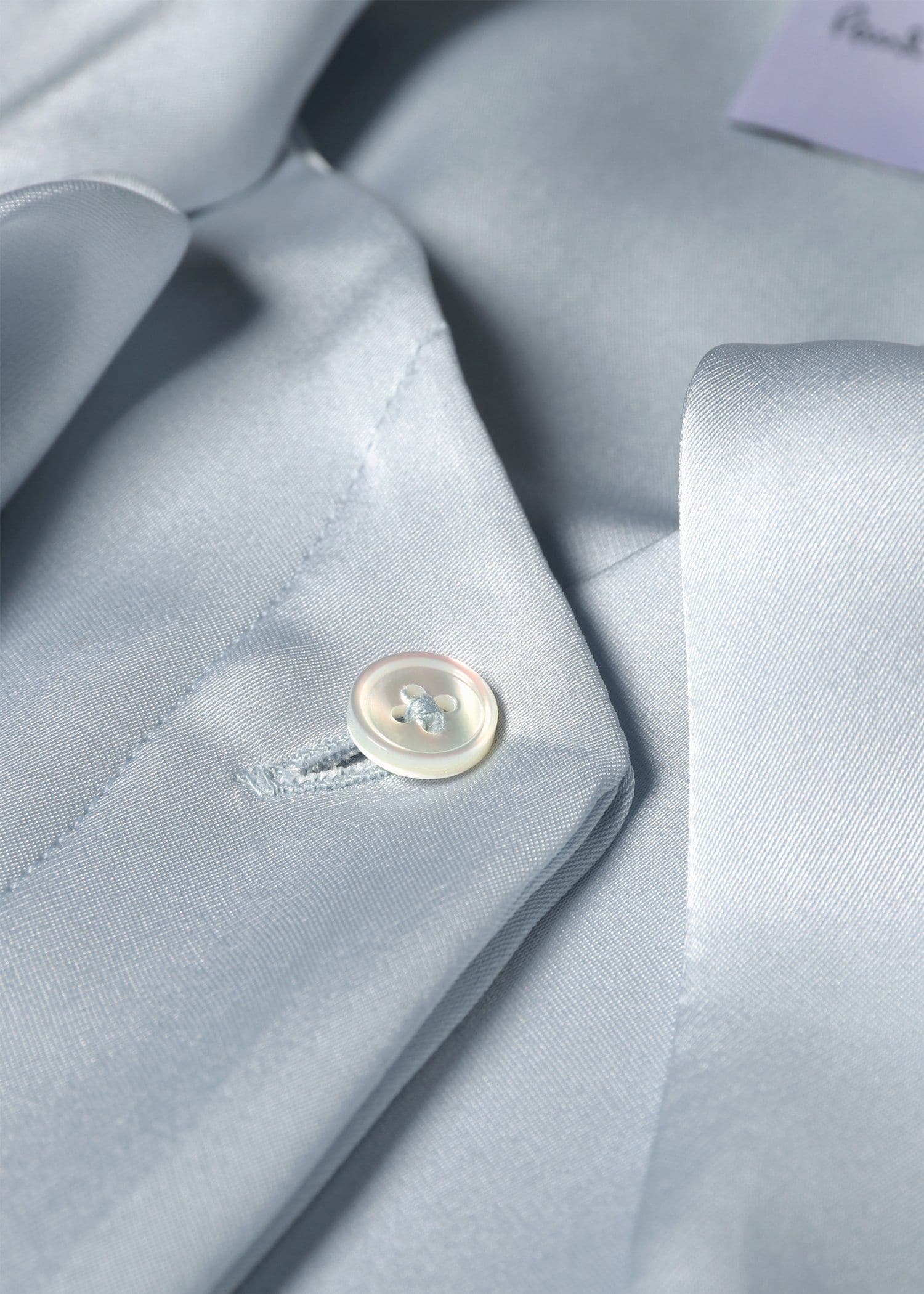 ウィメンズ サテン ボウタイ ブラウス（ライトブルー） ｜ポール・スミス