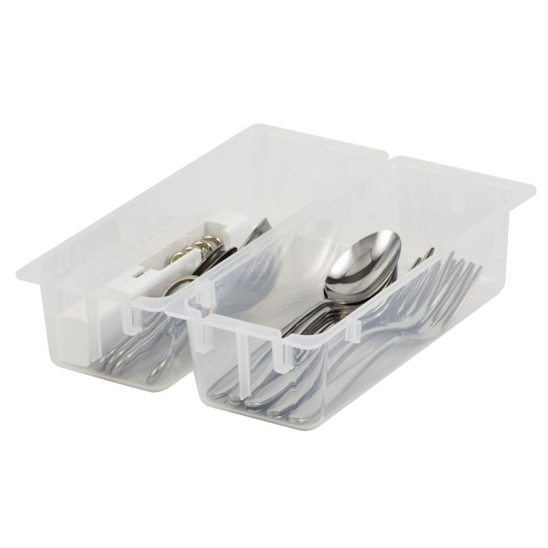 カトラリーケース コンパート スリム連結トレー＜S＞2個組 パール金属